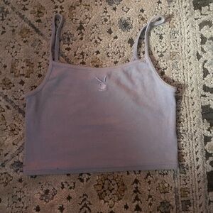 Playboy Women's Gray Crop Top